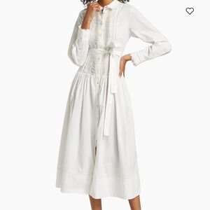 Ulla Johnson White Long Sleeve Dress